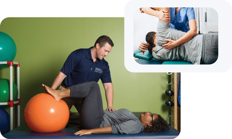 Physical therapy session